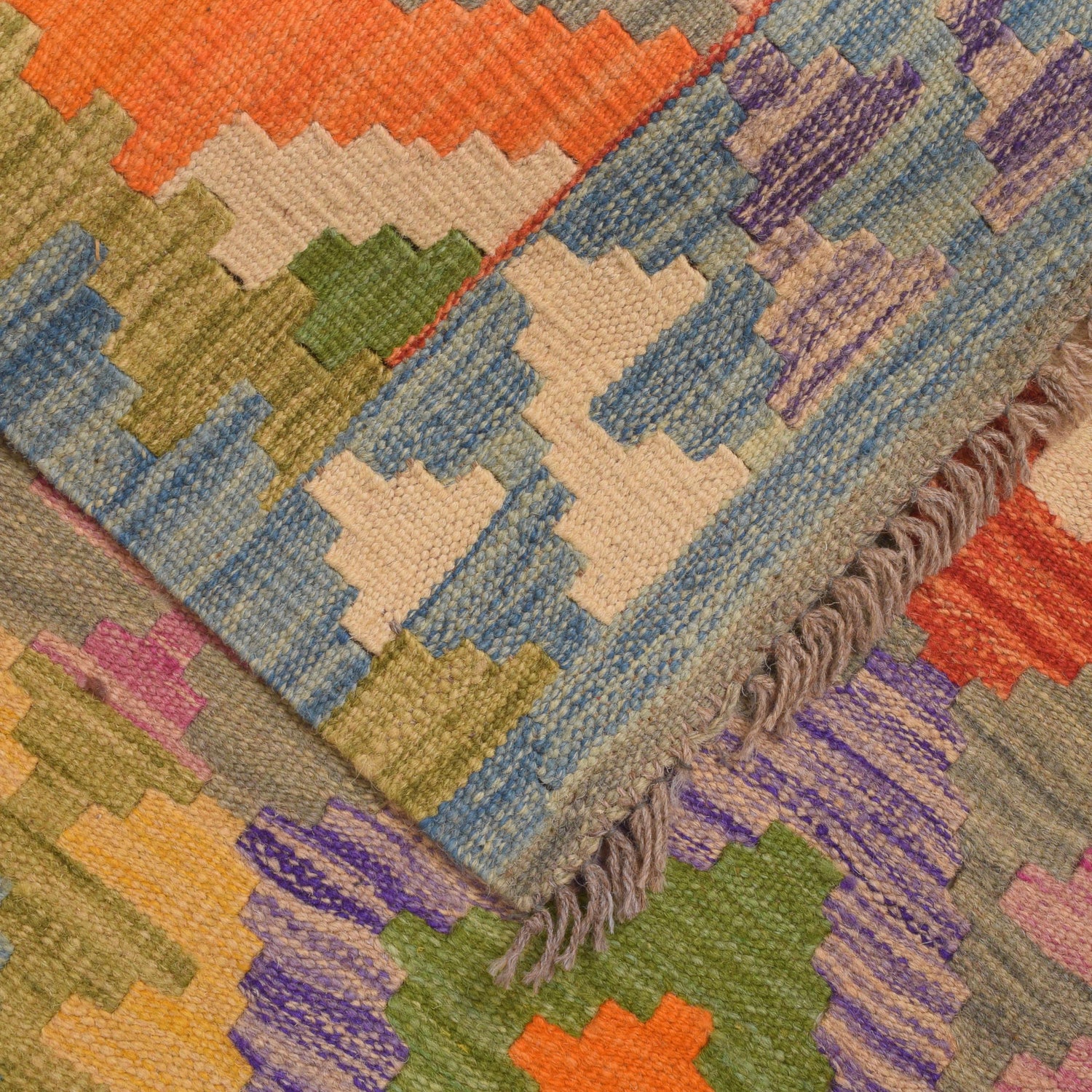 Vegetable Kelim Runner 2' 10" x 8' 4" (ft) - No. G34389