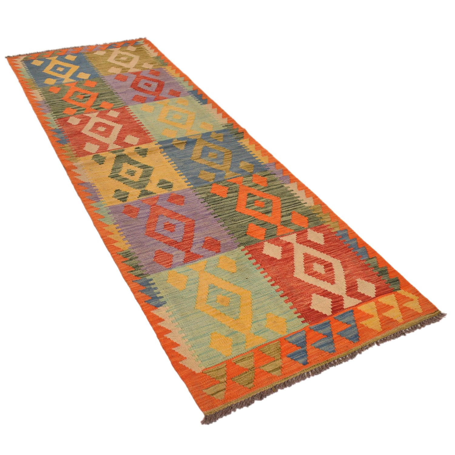 Vegetable Kilim Runner 2' 9" x 8' 3" (ft) - No. G34390