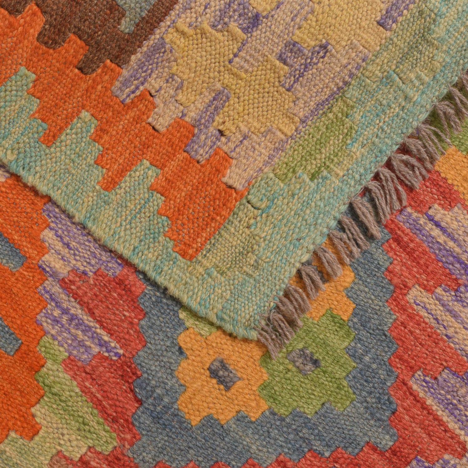 Vegetable Kilim Runner 2' 8" x 9' 10" (ft) - No. G34391