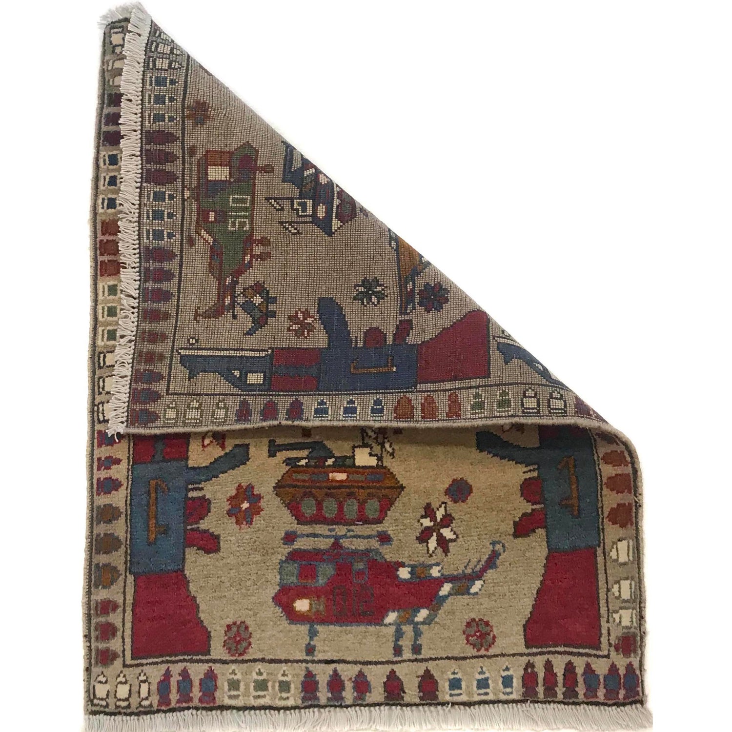 War Rug 2' 1" x 2' 9" (ft) - No. G34415