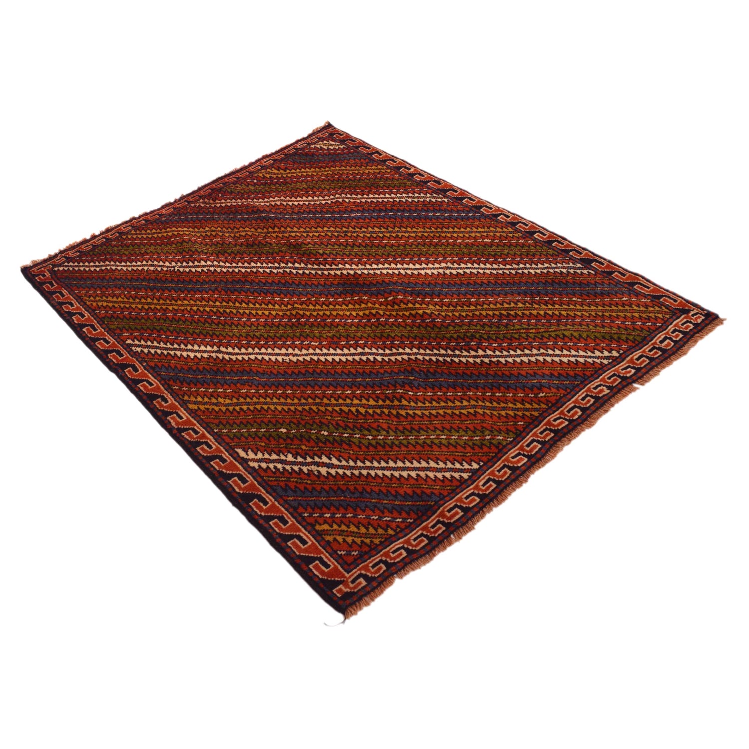 Multi Color Baluchi Rug 3' 5" x 4' 4" (ft) - No. G34860