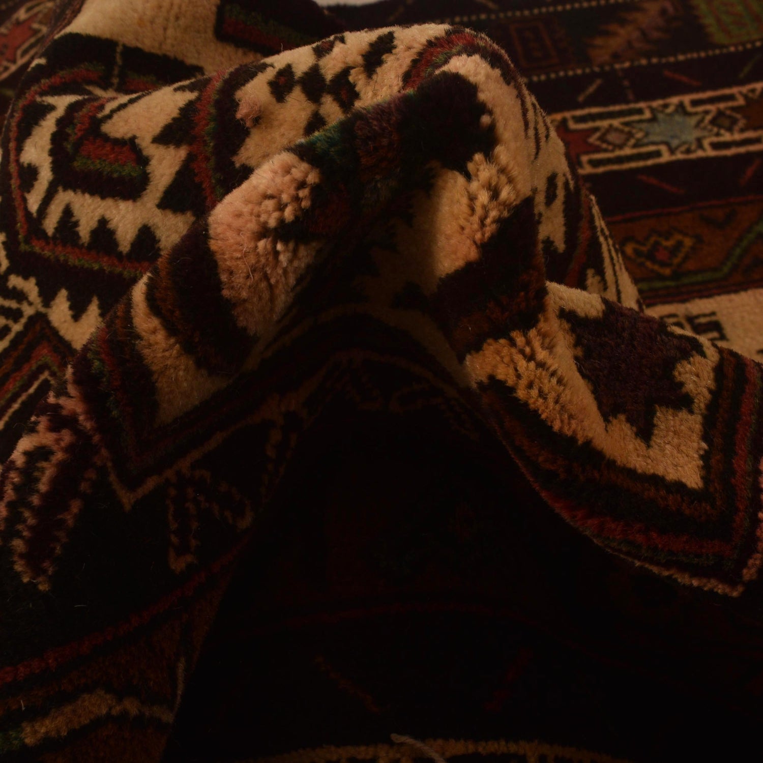 Traditional Baloch Rug 3' 7" x 6' 6" (ft) - No. G34868