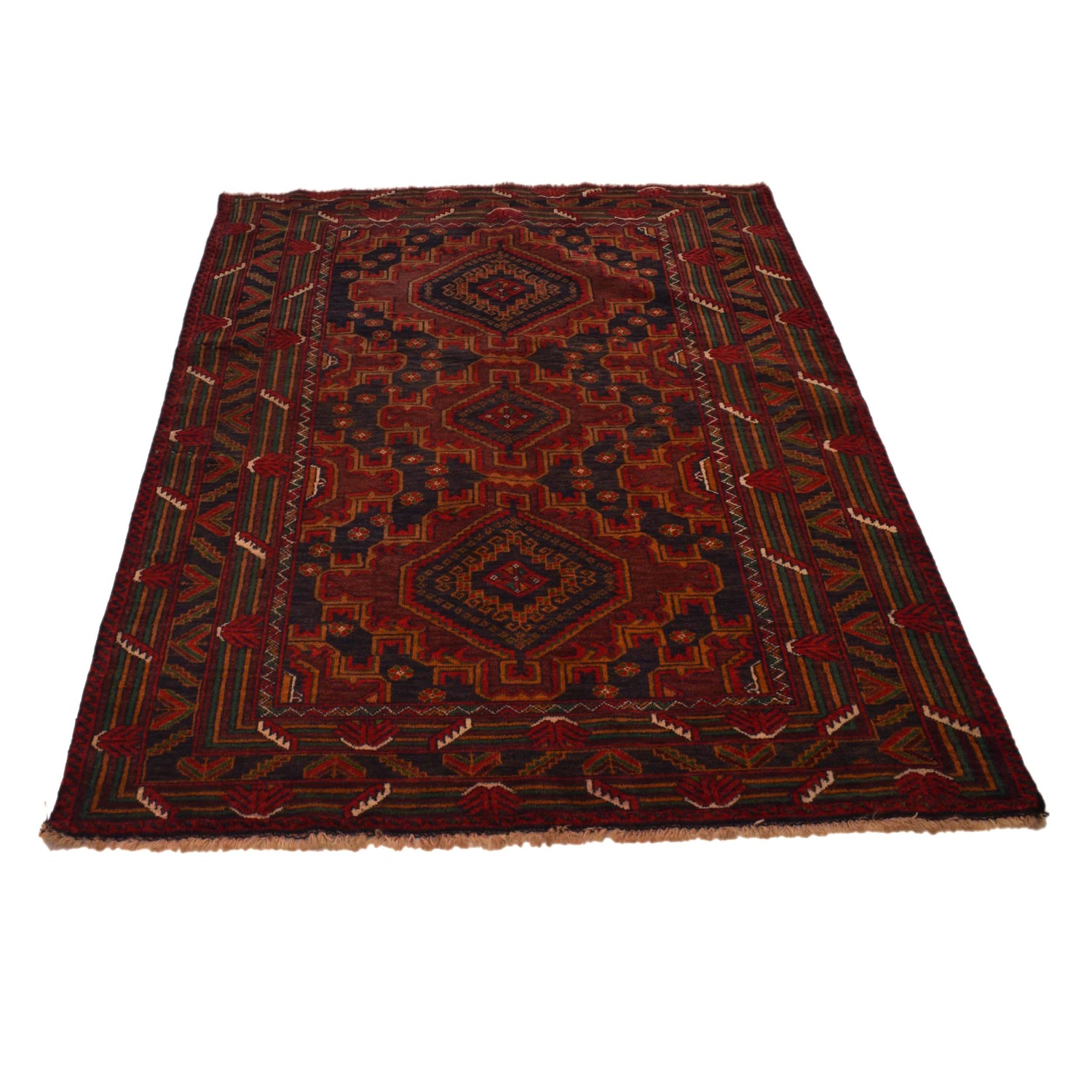 Handmade Baluchi Rug 3' 10" x 5' 8" (ft) - No. G34870