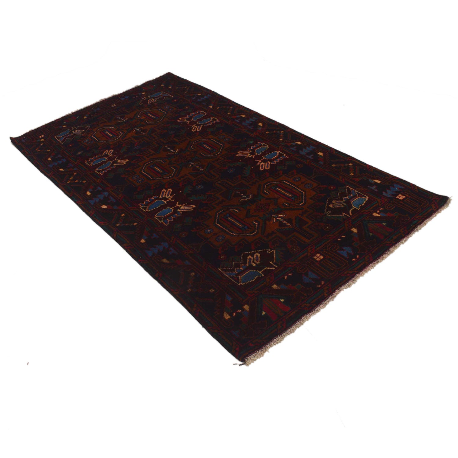 Baluch Medium Size Carpet 3' 7" x 6' 6" (ft) - No. G34871