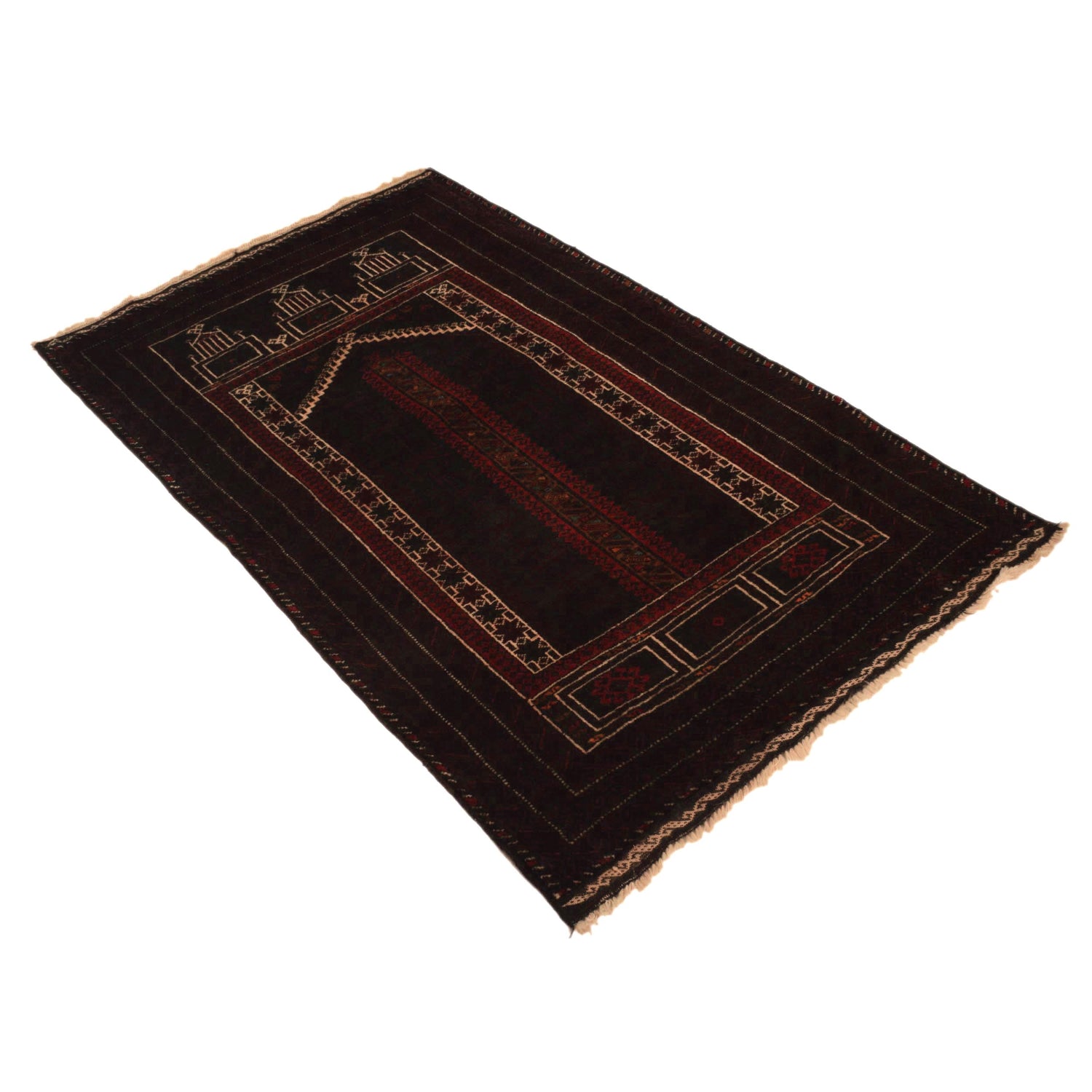 Handmade Prayer Rug 2' 9" x 4' 8" (ft) - No. G35170