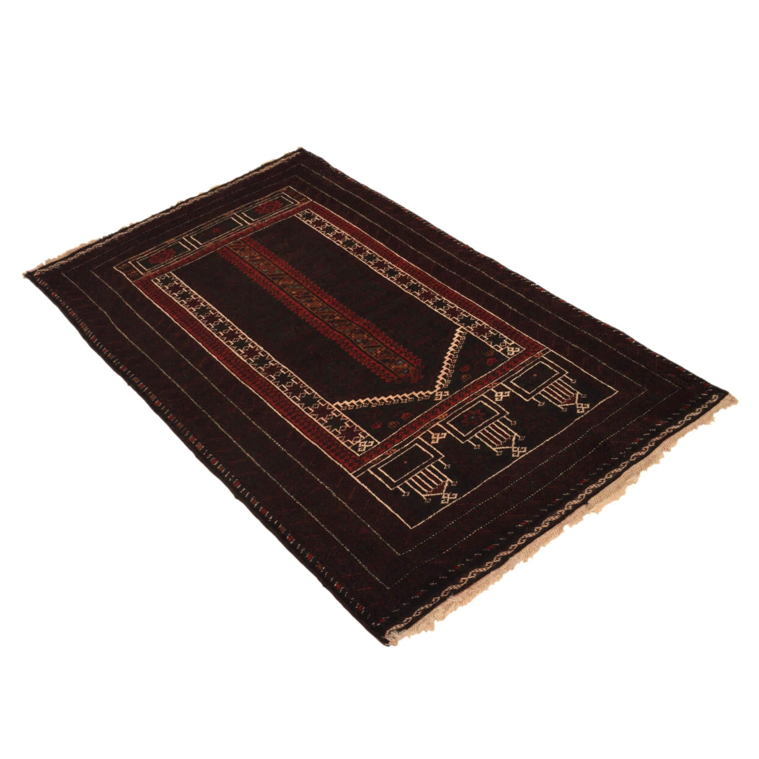 Handmade Prayer Rug 2' 9" x 4' 8" (ft) - No. G35170