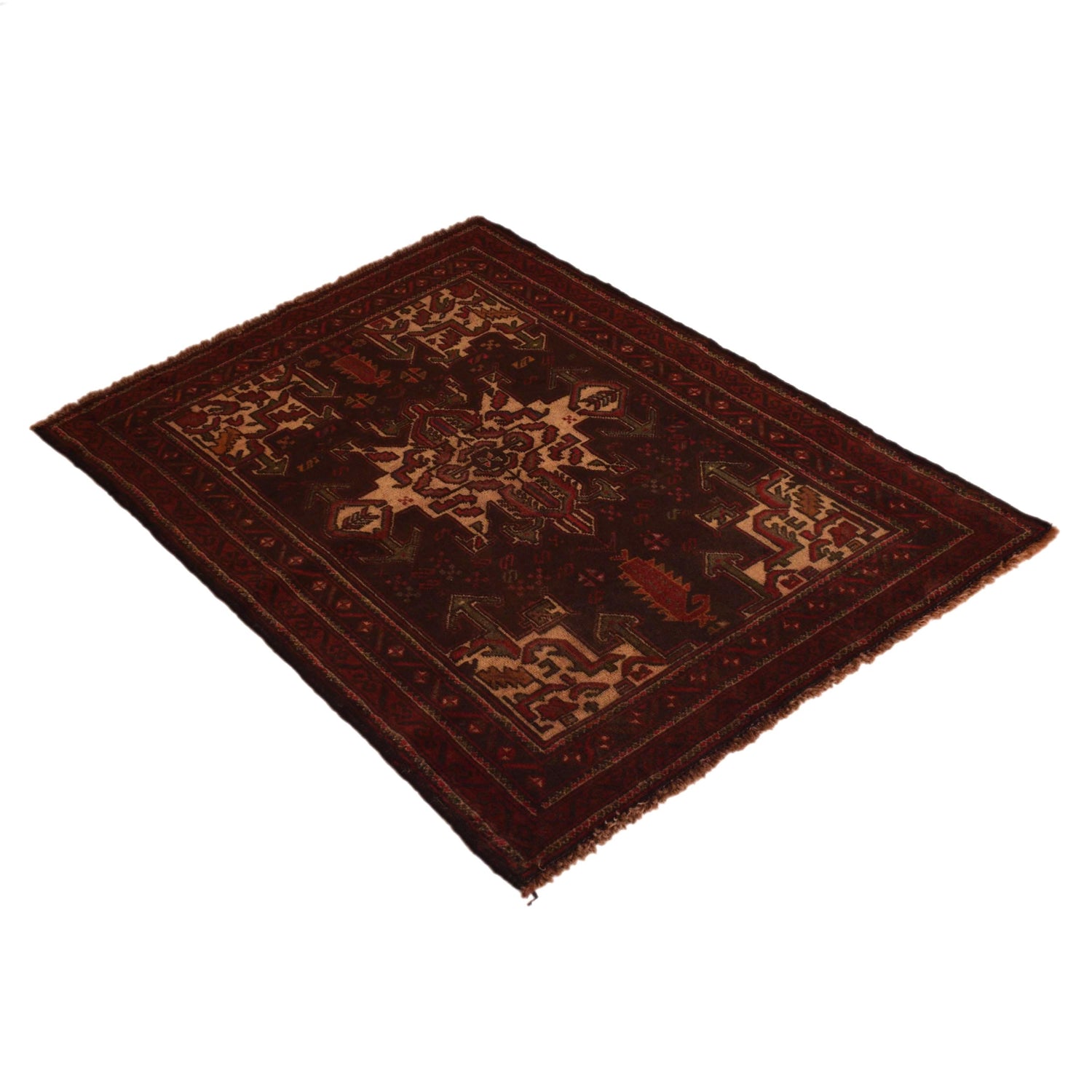 Multi Color Baluchi Rug 2' 10" x 3' 10" (ft) - No. G35171