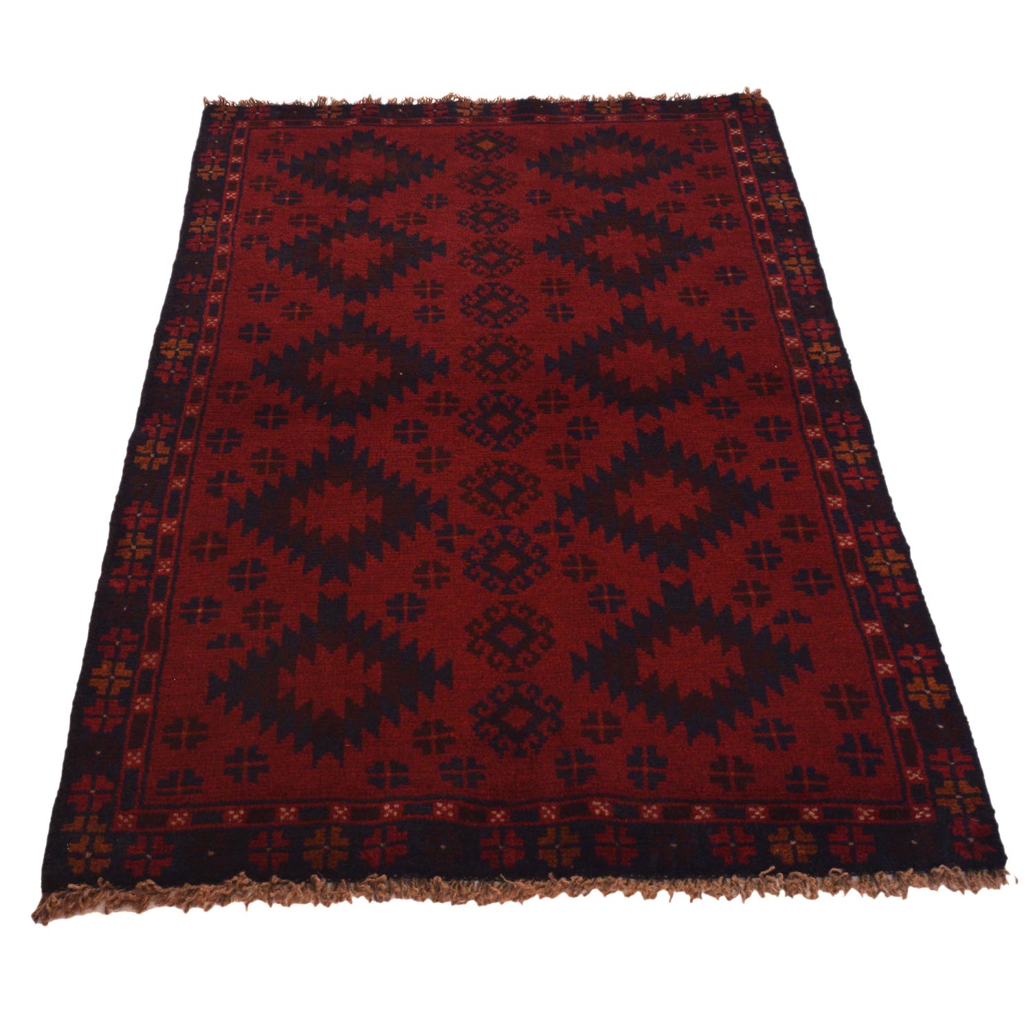Red Color Baluchi Rug 2' 11"x 4' 8" (ft) - No. G35187