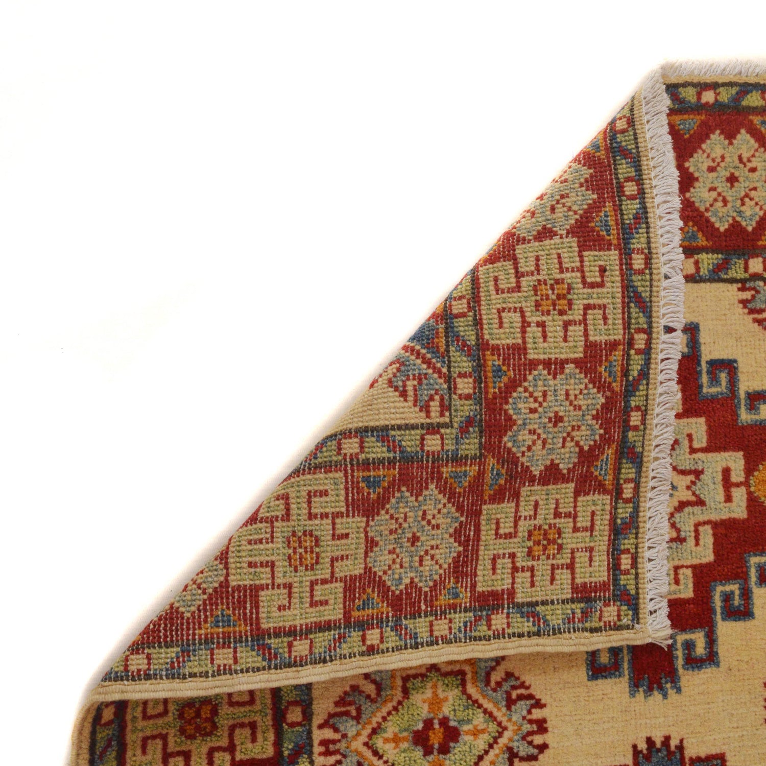 Ivory Color Kazak Rug 2' 8 x 3' 11 (ft) - No. G35206