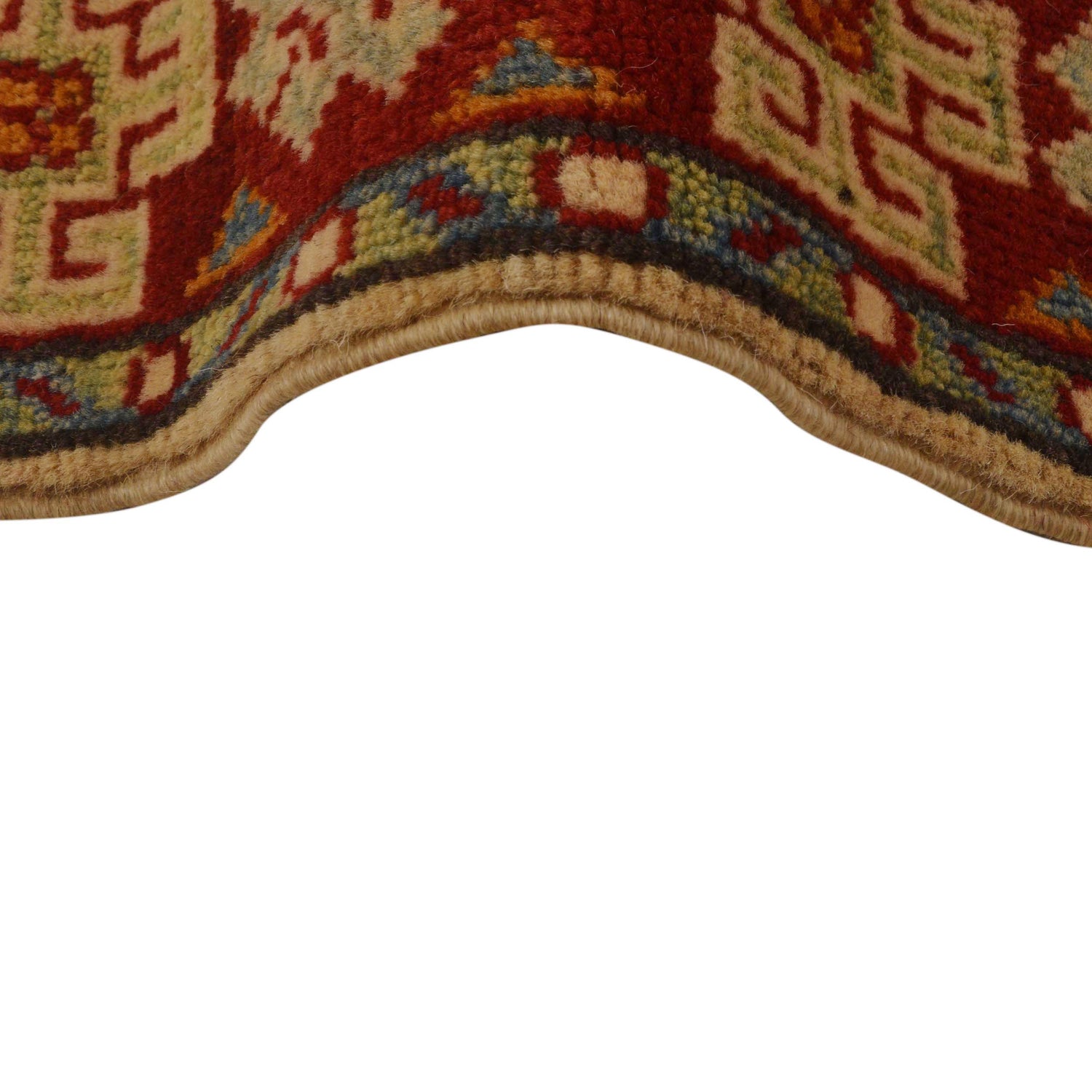 Ivory Color Kazak Rug 2' 8 x 3' 11 (ft) - No. G35206