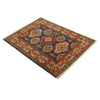 Blue Color Kazak Rug 2' 9" x 4' 8" (ft)- No. G35207