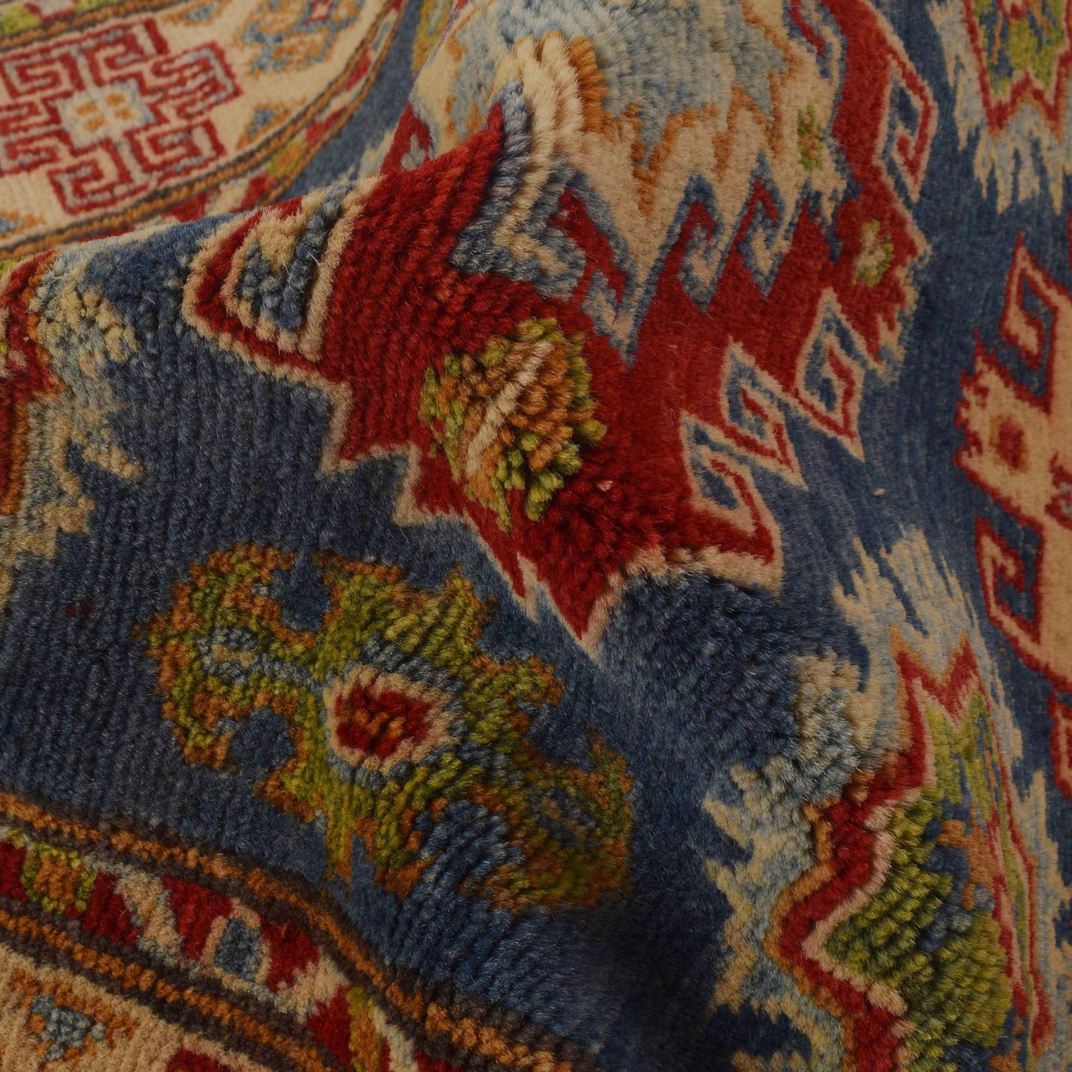 Blue Color Kazak Rug 2' 9" x 4' 8" (ft)- No. G35207