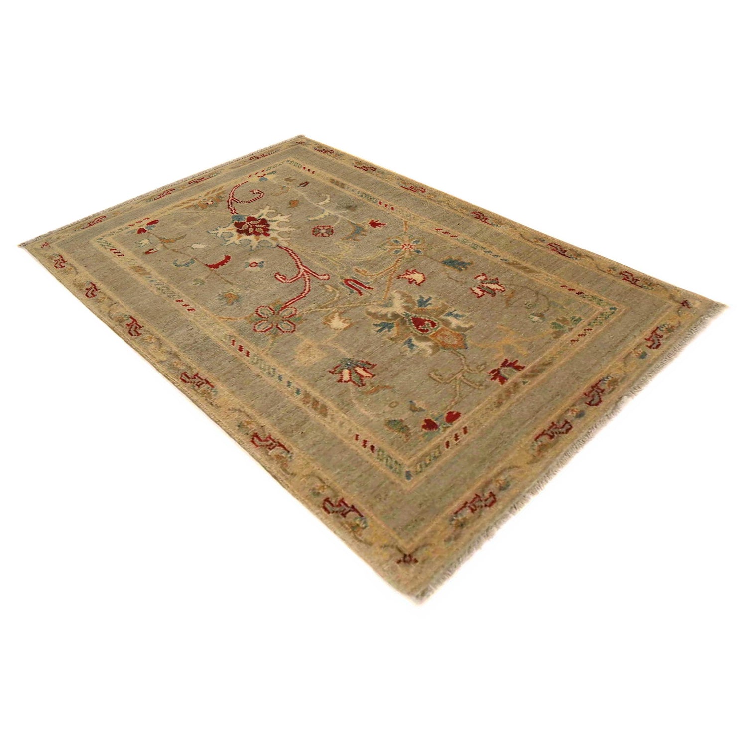 Hand Knotted Kazak Rug 2' 7 x 4' 2 (ft) - No. G35213