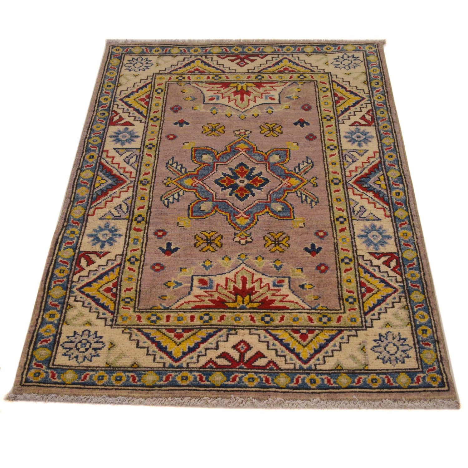 Multi Color Kazak Rug 2' 7 x 4' 1 (ft) - No. G35216