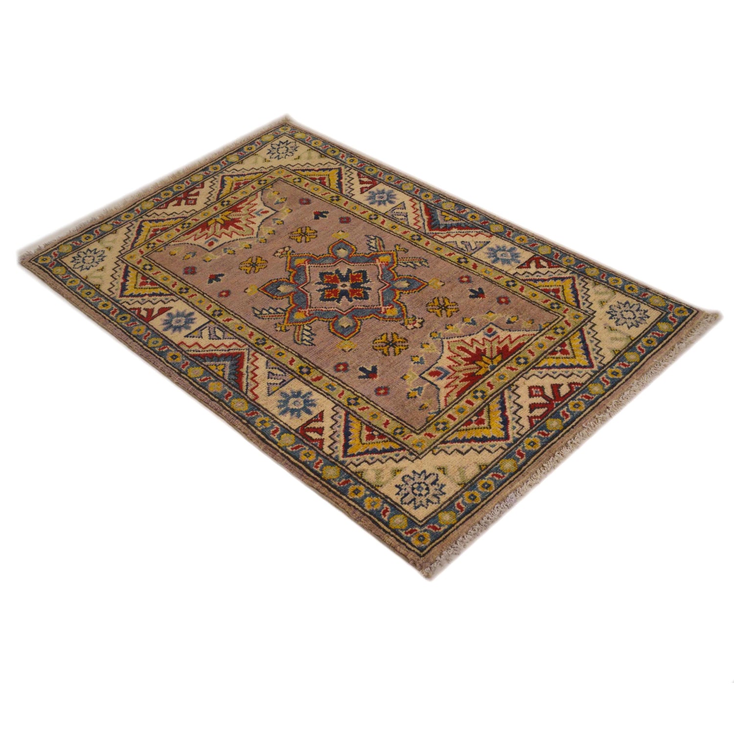 Multi Color Kazak Rug 2' 7 x 4' 1 (ft) - No. G35216