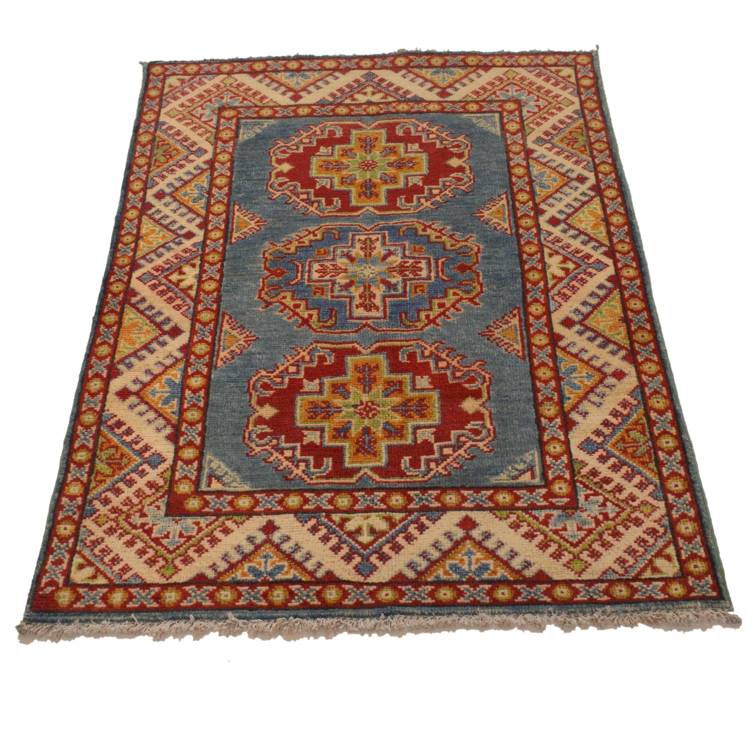 Blue Color Kazak Rug 2' 8 x 4' 0 (ft) - No. G35222