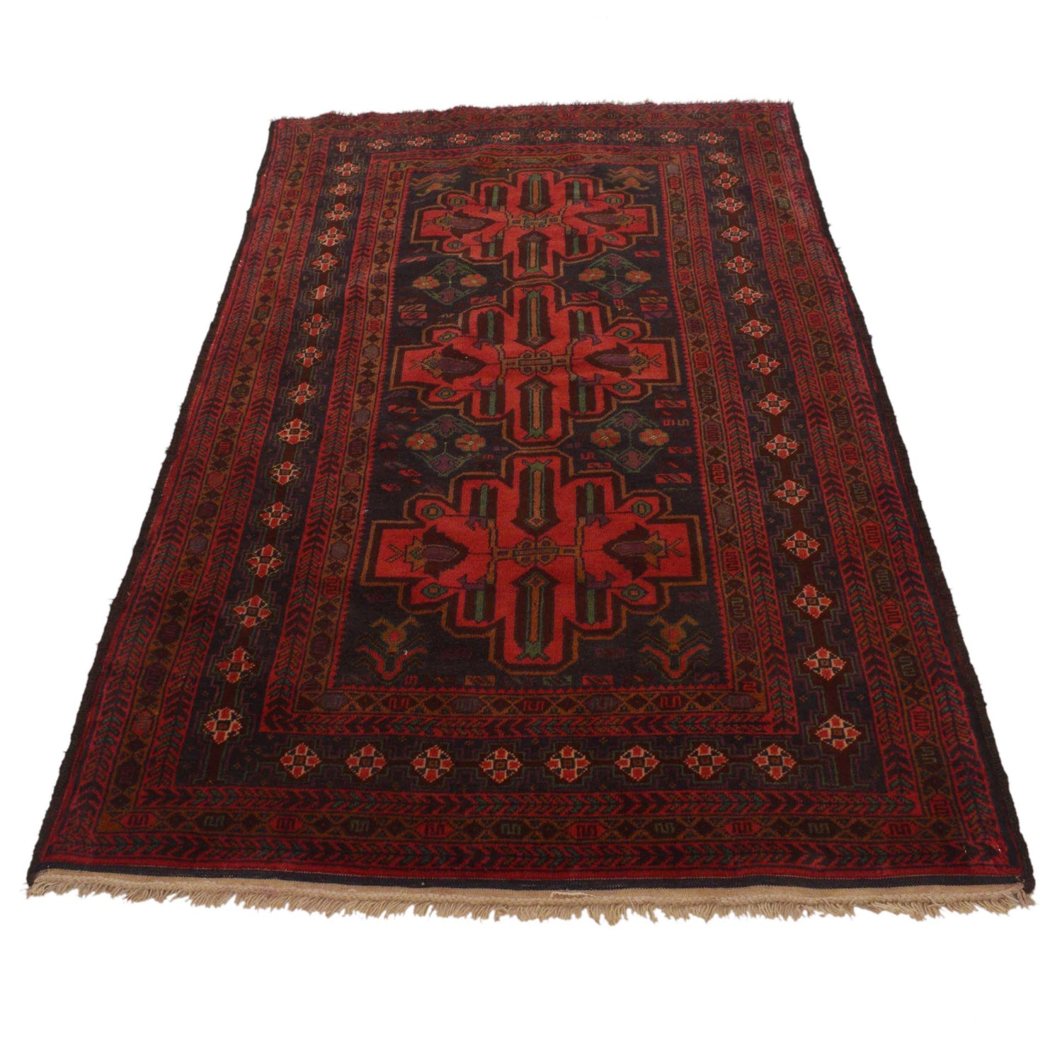 Baluch Medium Size Carpet 3' 8" x 6' 2" (ft) - No. G35404