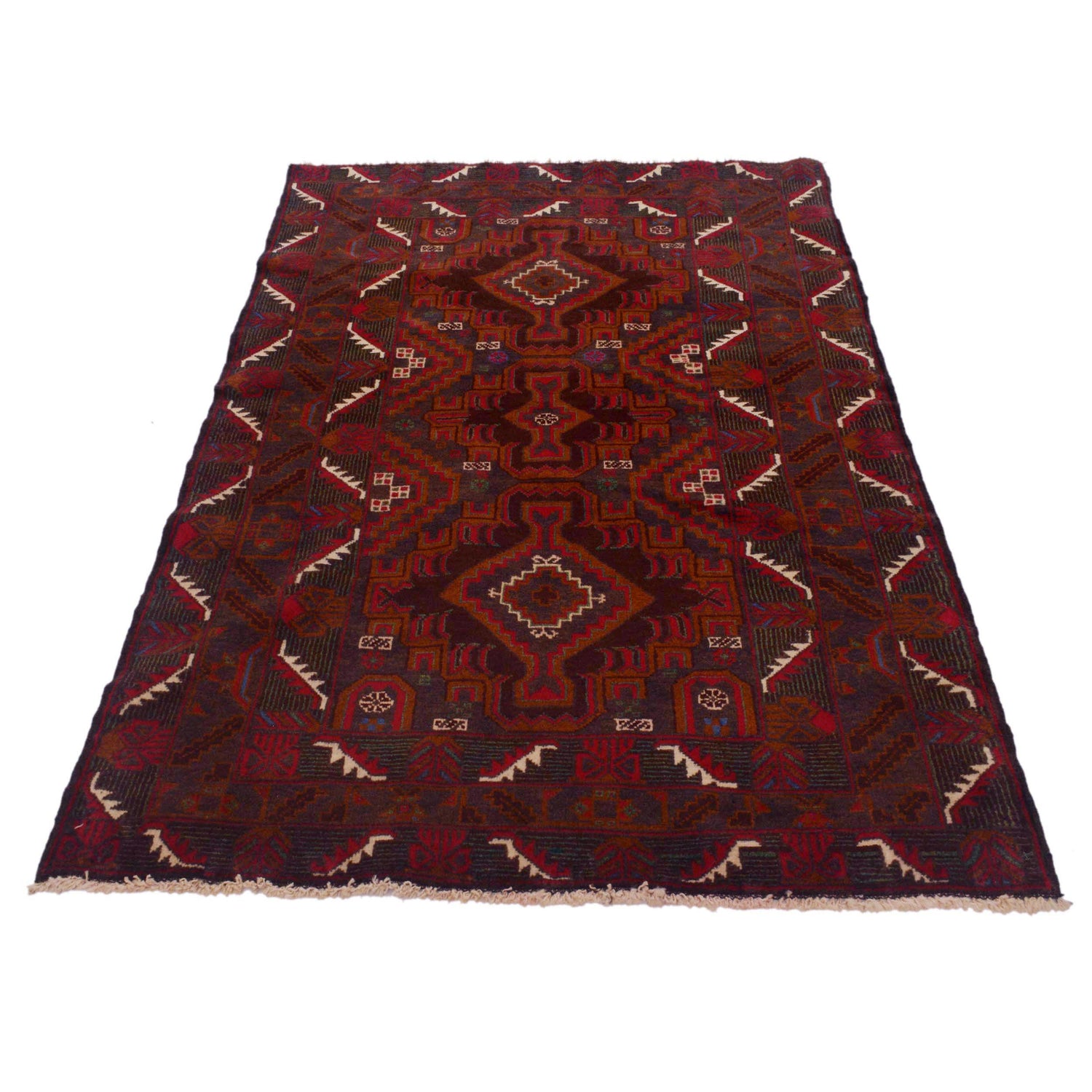 Baluch Medium Size Carpet 3' 10" x 6' 5" (ft) - No. G35407