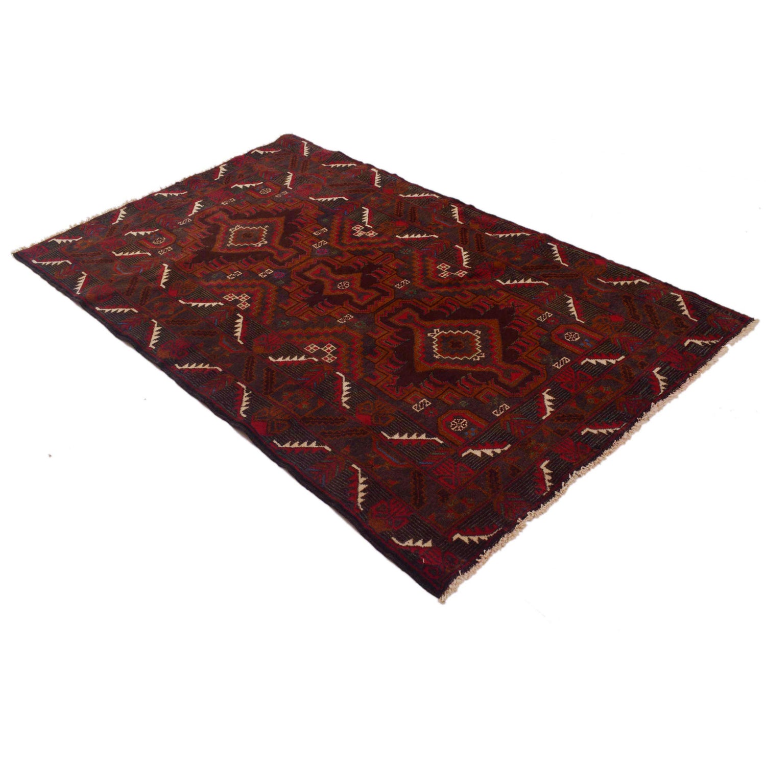 Baluch Medium Size Carpet 3' 10" x 6' 5" (ft) - No. G35407