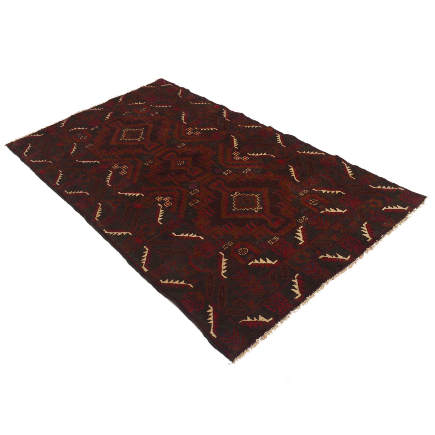 Baluch Medium Size Carpet 3' 10" x 6' 5" (ft) - No. G35407
