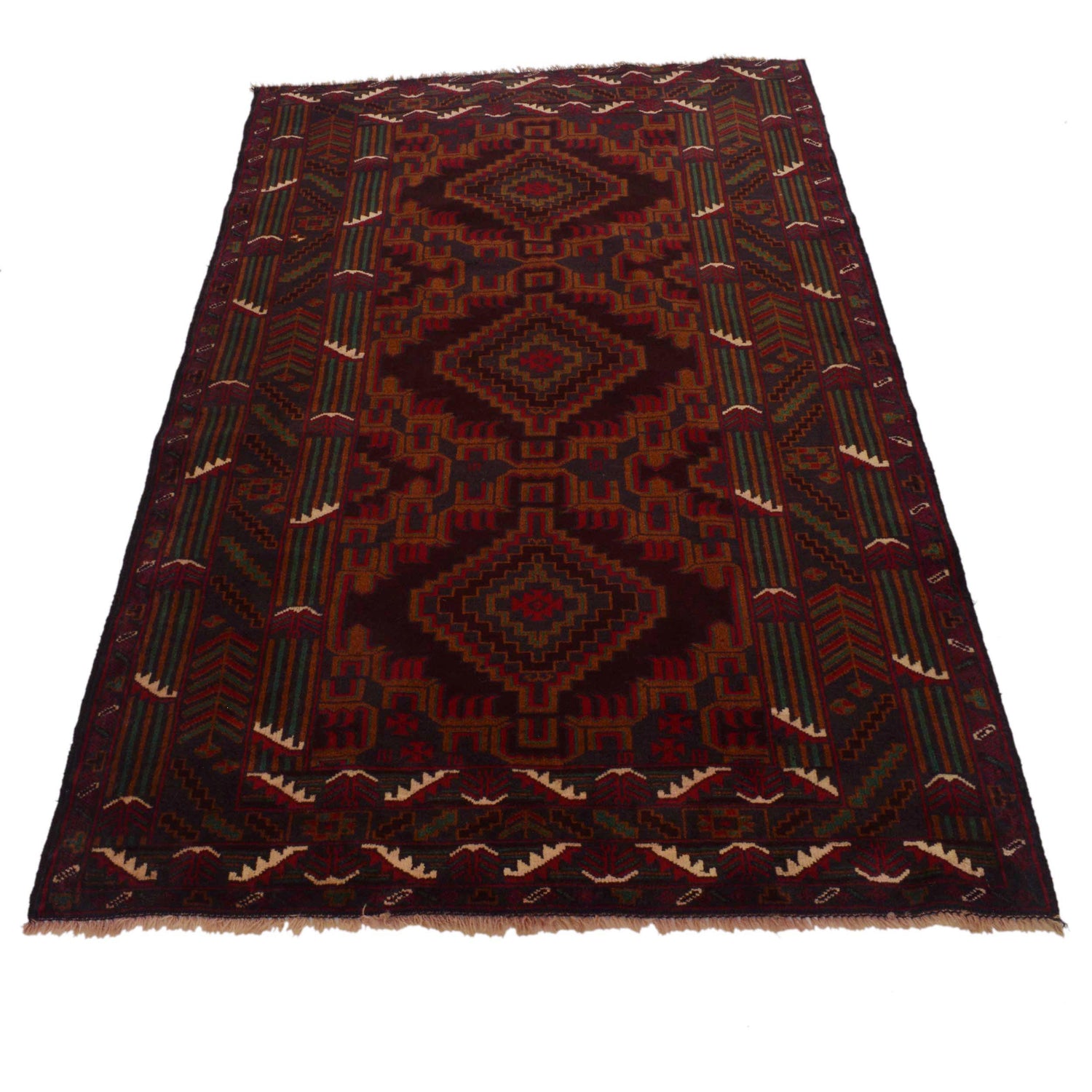 Baluch Medium Size Carpet 3' 8" x 6' 3" (ft) - No. G35408