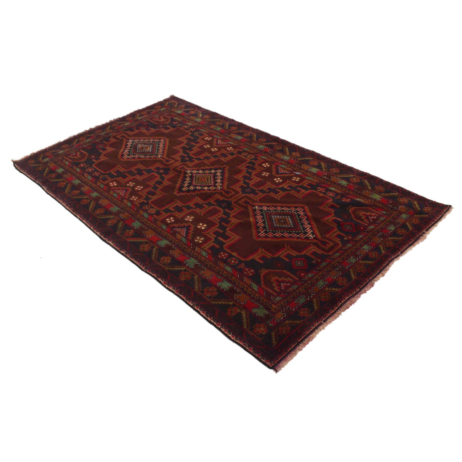 Baluch Medium Size Carpet 4' 0" x 6' 8" (ft) - No. G35410