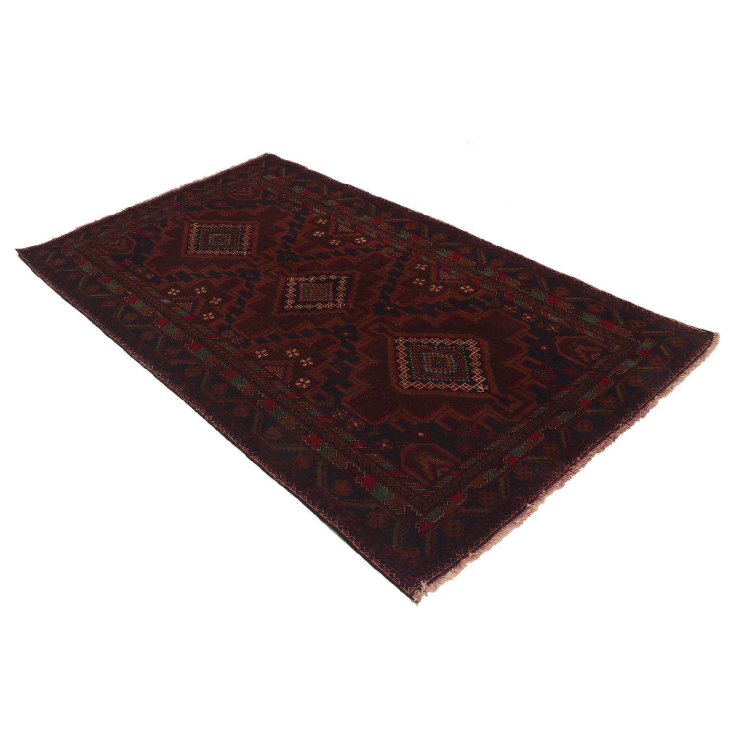Baluch Medium Size Carpet 4' 0" x 6' 8" (ft) - No. G35410