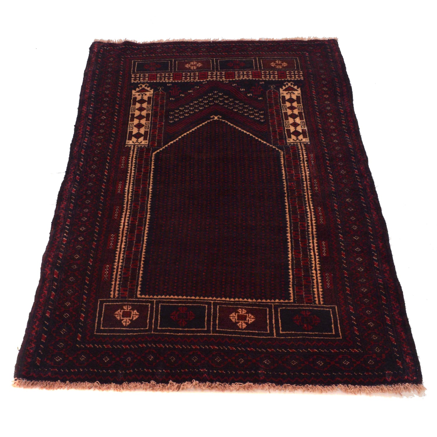 Small Prayer Rug 2' 9" x 4' 6" (ft) - No. G35413