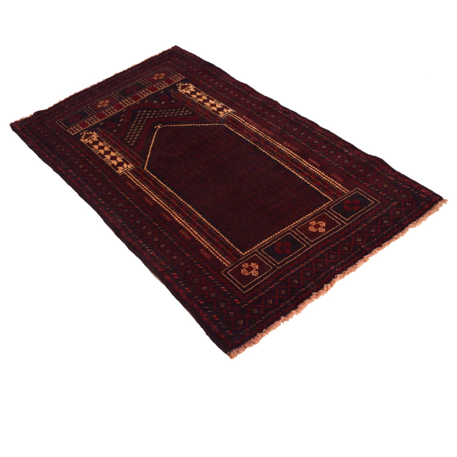 Small Prayer Rug 2' 9" x 4' 6" (ft) - No. G35413
