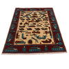Ivory Color War Rug 3' 5" x 5' 2" (ft) - No. G35415