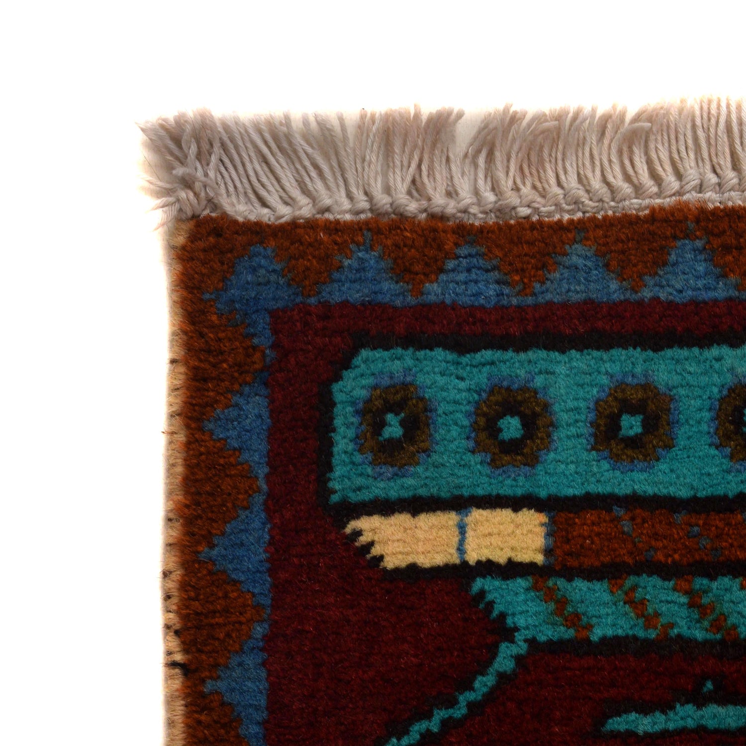 Ivory Color War Rug 3' 5" x 5' 2" (ft) - No. G35415