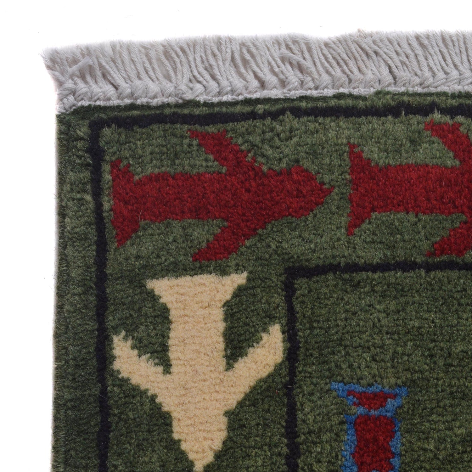 Hand Knotted War Rug 4' 0" x 5' 9" (ft) - No. G35416