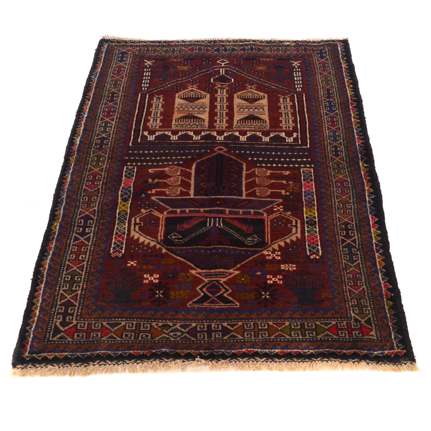Handmade Prayer Rug 2' 8" x 4' 4" (ft) - No. G35427