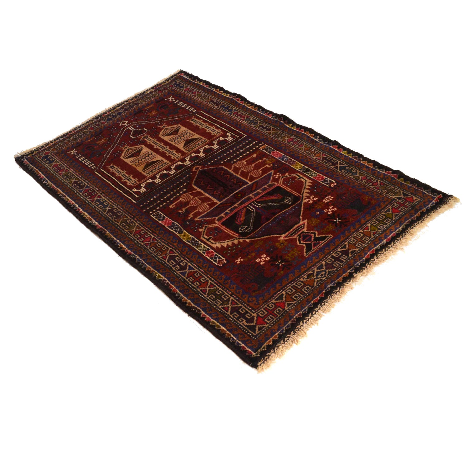 Handmade Prayer Rug 2' 8" x 4' 4" (ft) - No. G35427