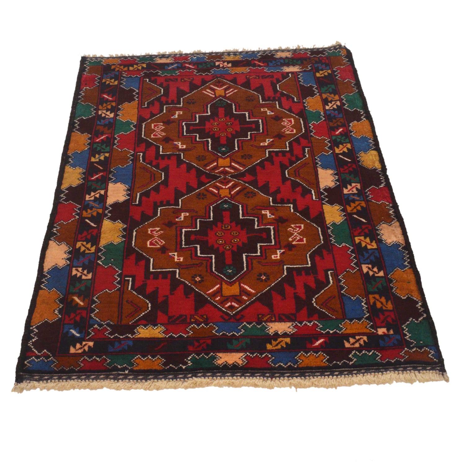 Multi Color Baluchi Rug 2' 10" x 4' 4" (ft) - No. G35430
