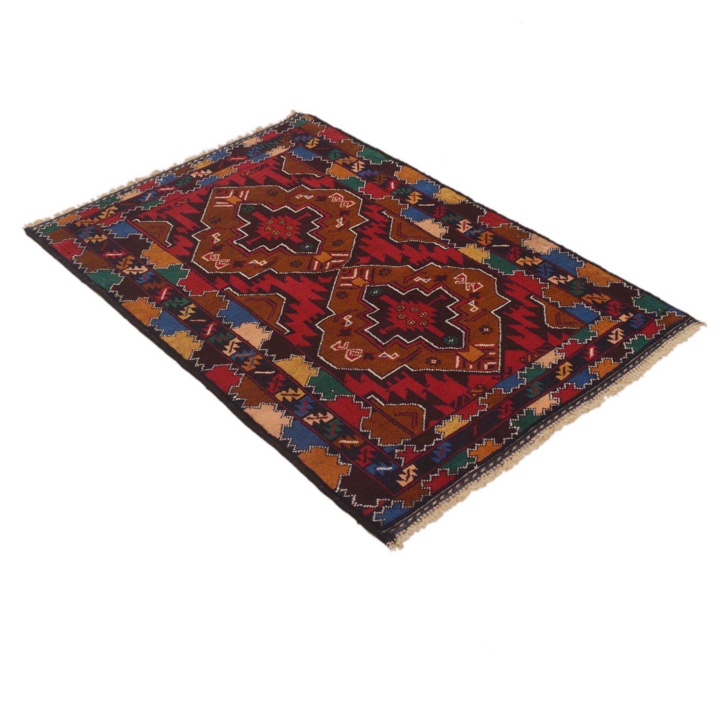 Multi Color Baluchi Rug 2' 10" x 4' 4" (ft) - No. G35430
