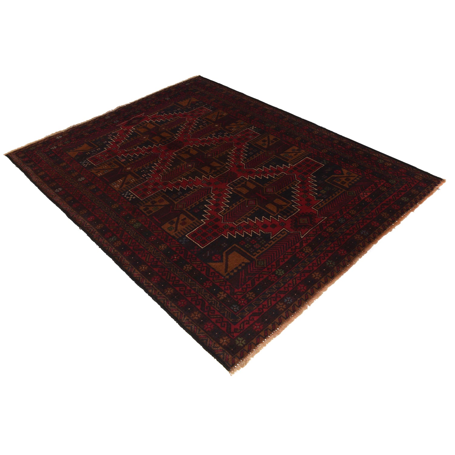 Handmade Baluchi Rug 4' 2" x 5' 10" (ft) - No. G35505