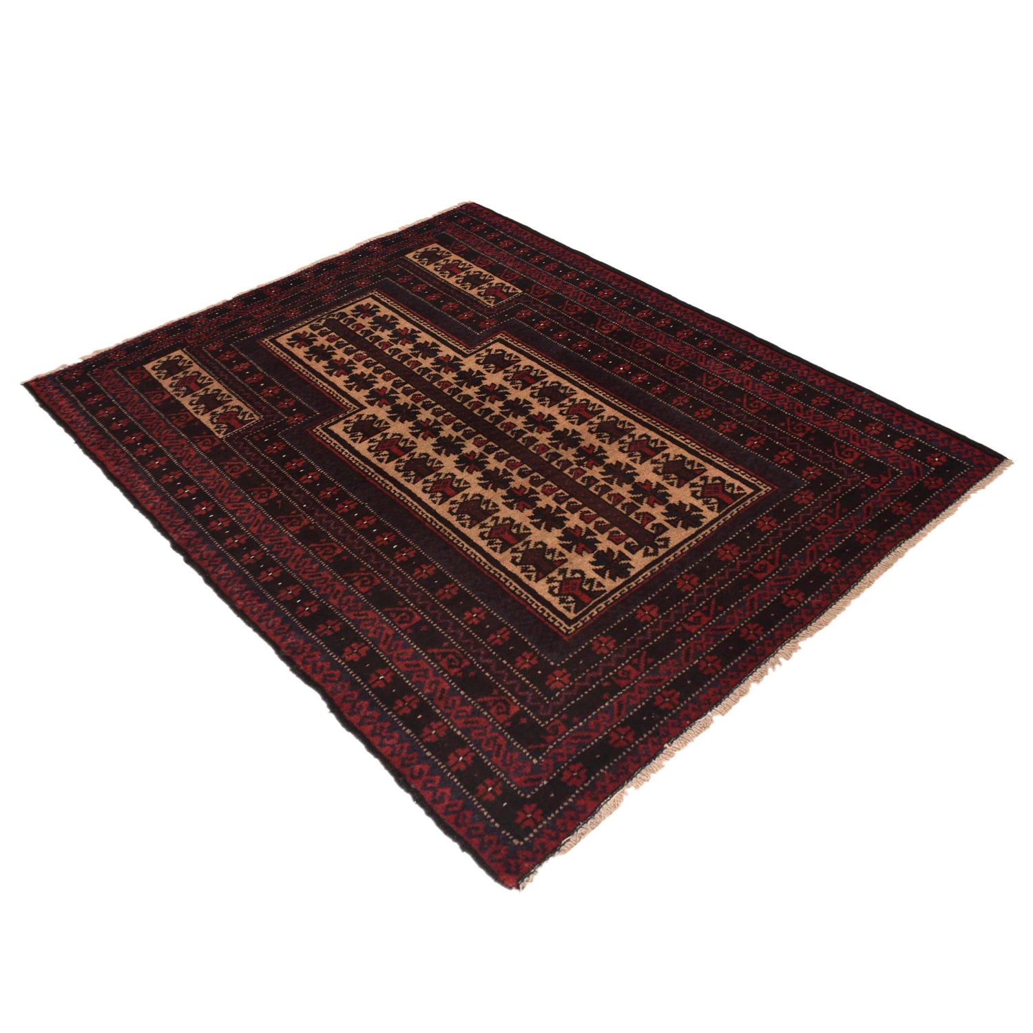 Small Prayer Rug 2' 10" x 4' 2" (ft) - No. G35509