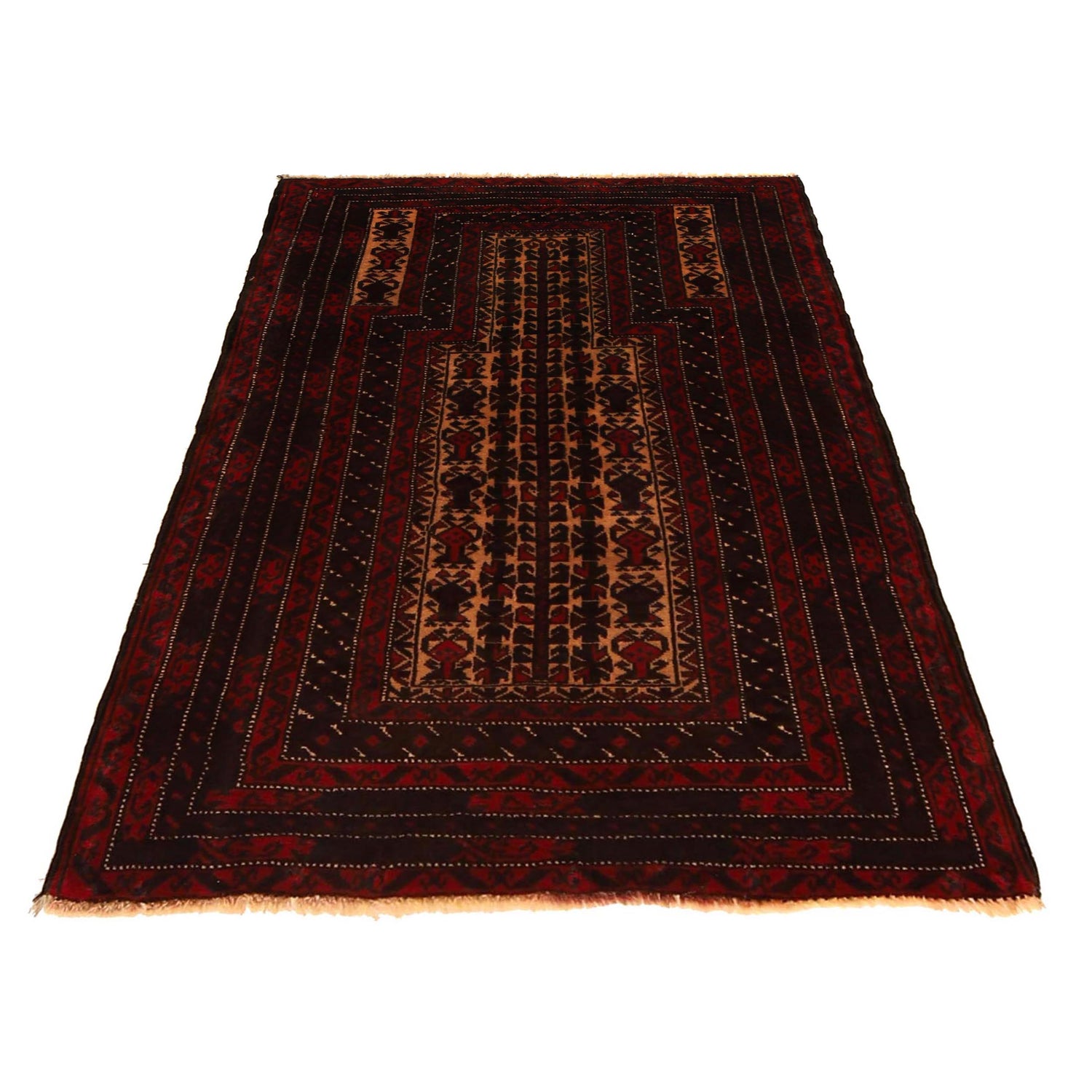 Handmade Prayer Rug 2' 10" x 4' 2" (ft) - No. G35629