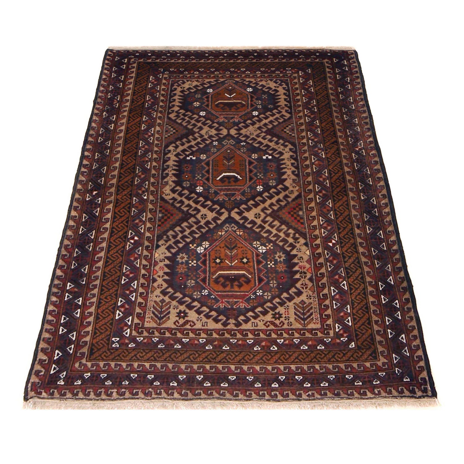 Multi Color Baluchi Rug 3' 1" x 4' 9" (ft) -No G35858