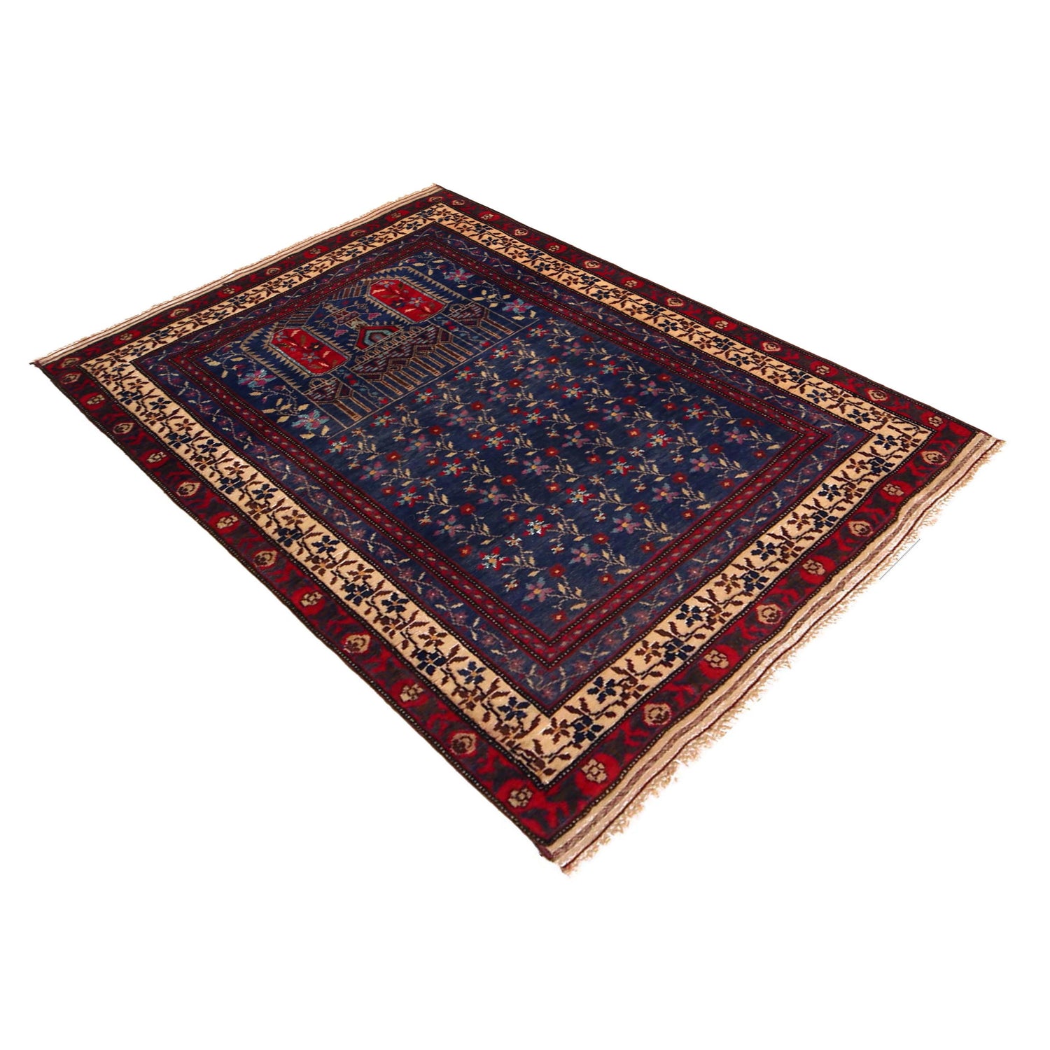 Islamic Prayer Rug 3' 1" x 4' 7" (ft) - No. G35860
