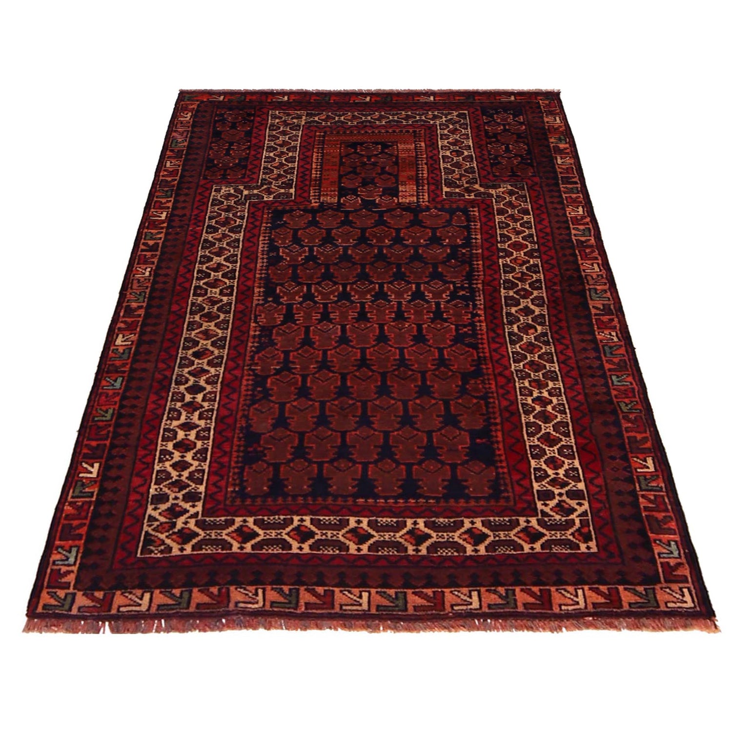 Multi Color Prayer Rug 2' 11" x 4' 8" (ft) - No. G35861