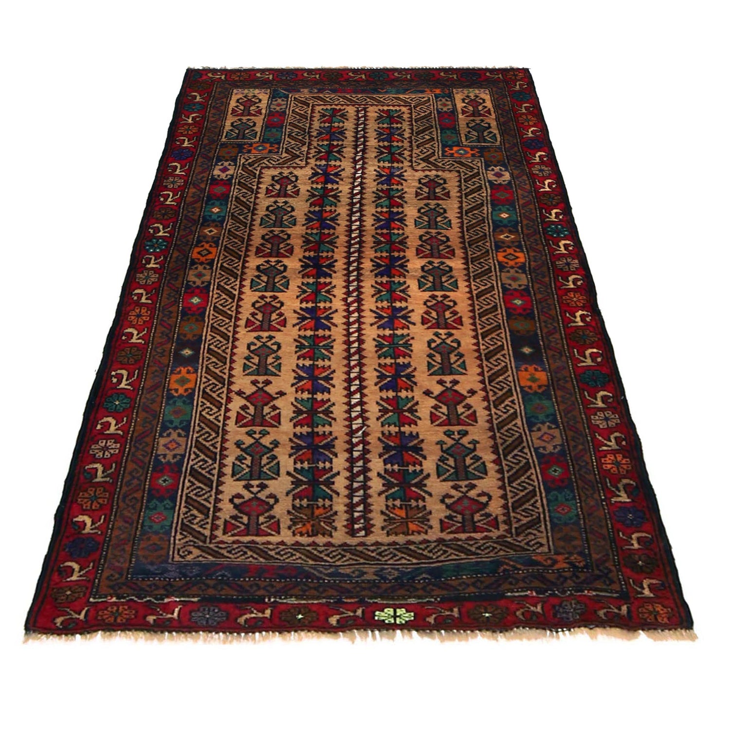 Handmade Prayer Rug 2' 8" x 4' 8" (ft) - No. G35863