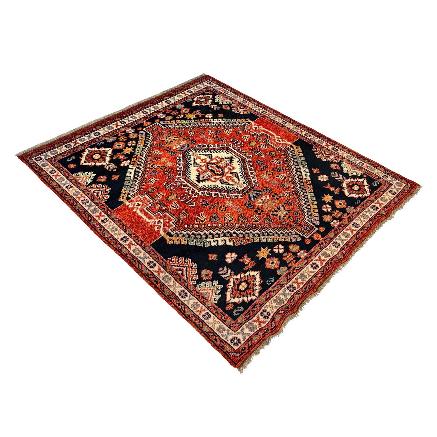 Multi Color Shirazi Rug 5' 0" x 6' 3" (ft) - No. G36490
