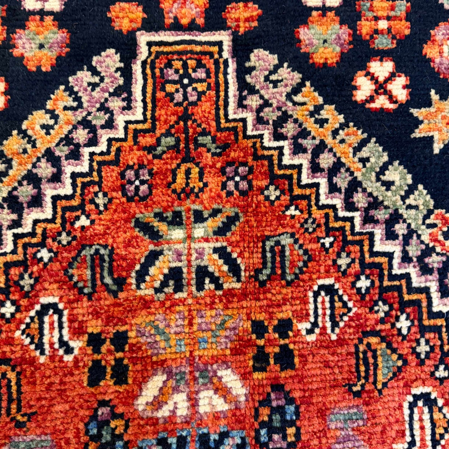 Multi Color Shirazi Rug 5' 0" x 6' 3" (ft) - No. G36490