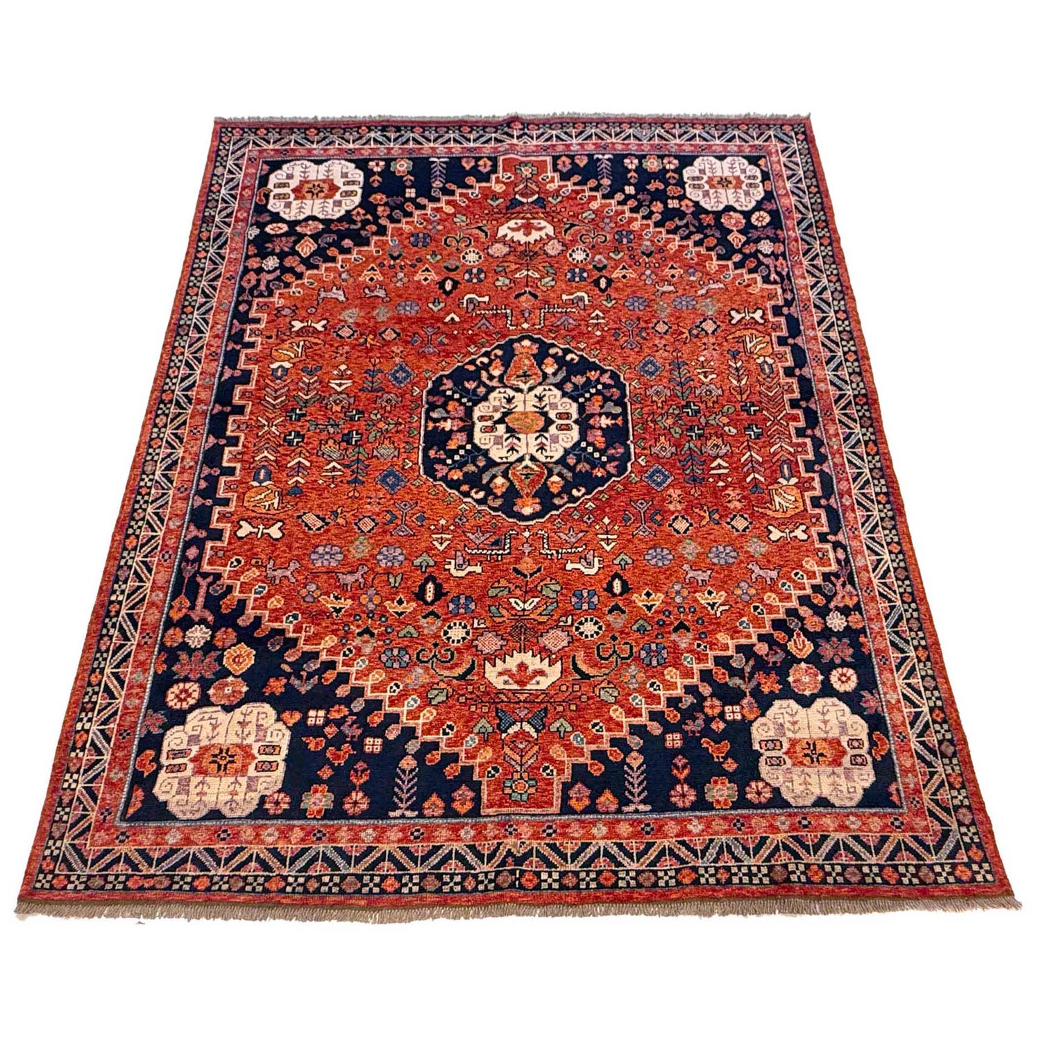Persian Shirazi Design Rug 7' 11 x 9' 9 (ft) - No. G36509