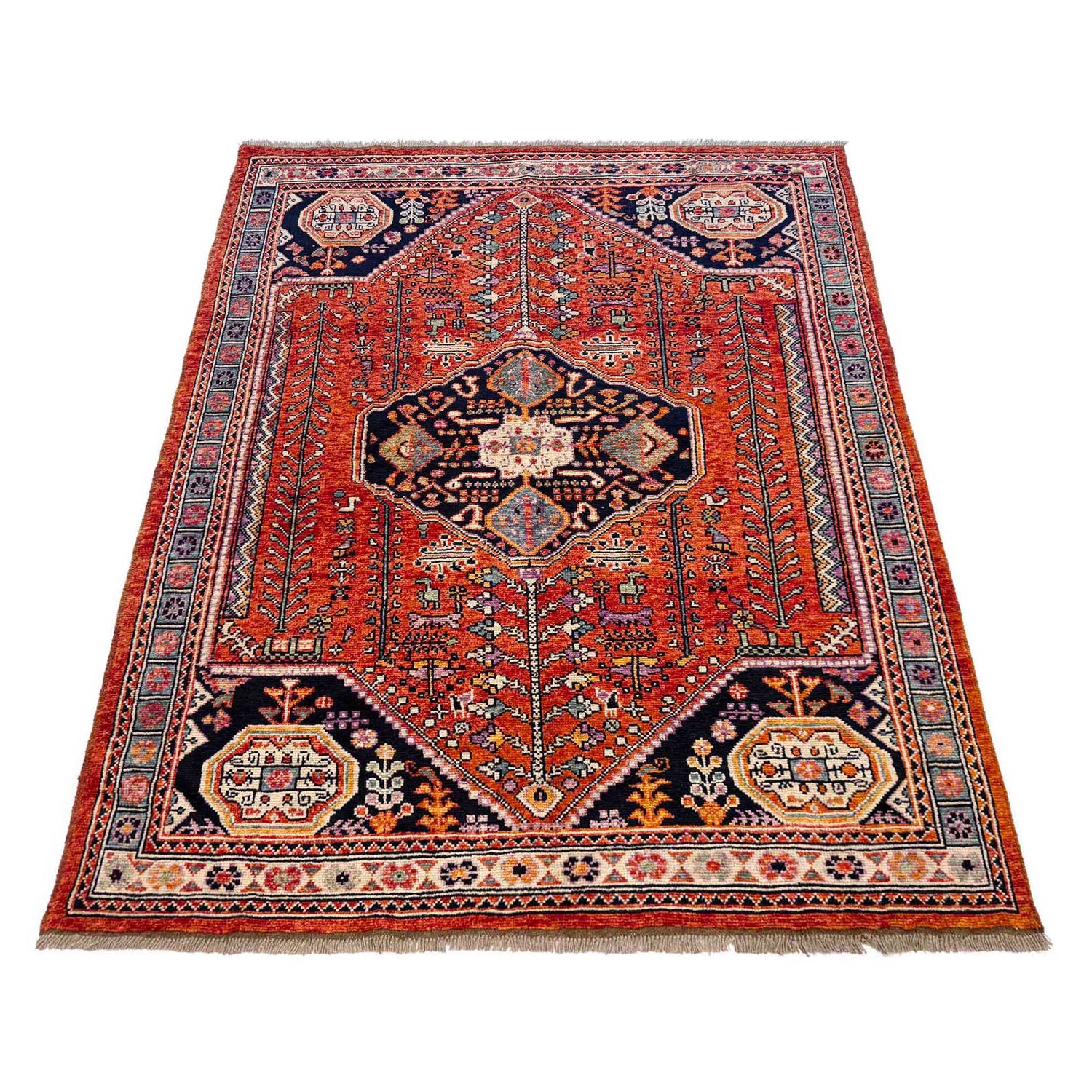 Multi Color Shirazi Rug 5' 9" x 7' 9" (ft) - No. G36512