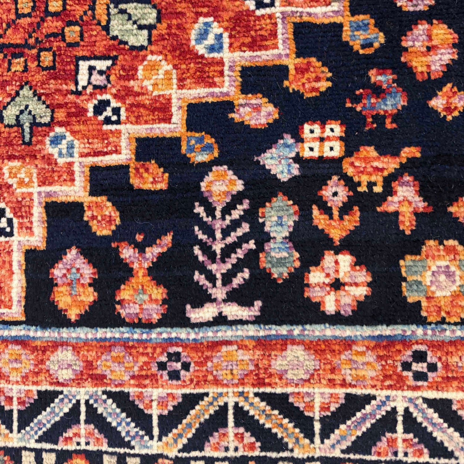 Handmade Sherazi Rug 8' 2 x 11' 1 (ft) - No. G36531