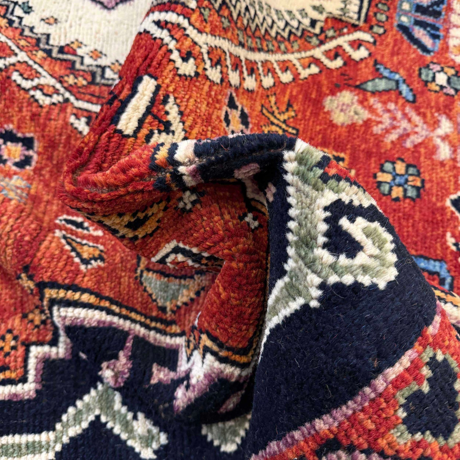 Handmade Sherazi Rug 6' 10" x 9' 9" (ft) - No. G36535