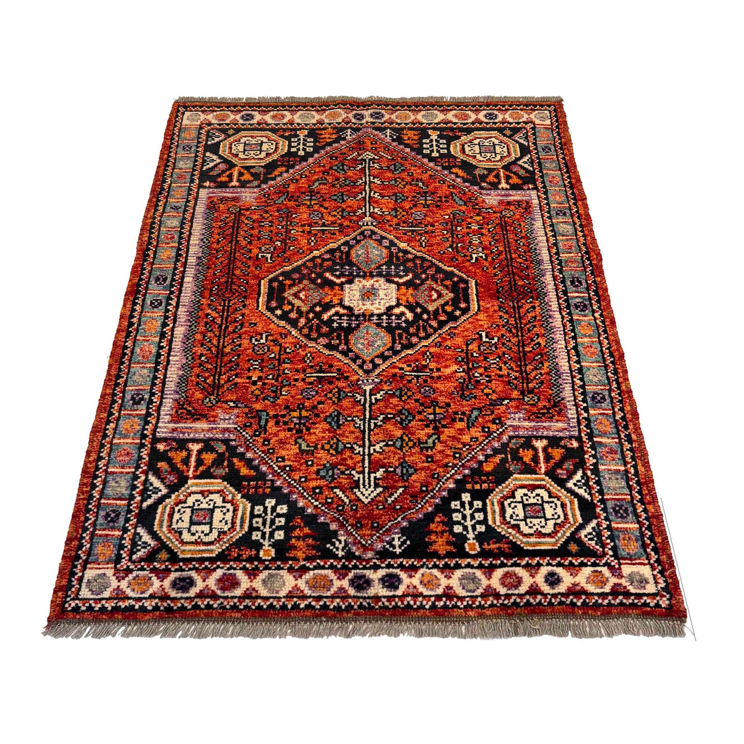 Handmade Sherazi Rug 3' 4" x 4' 10" (ft) - No. G36541